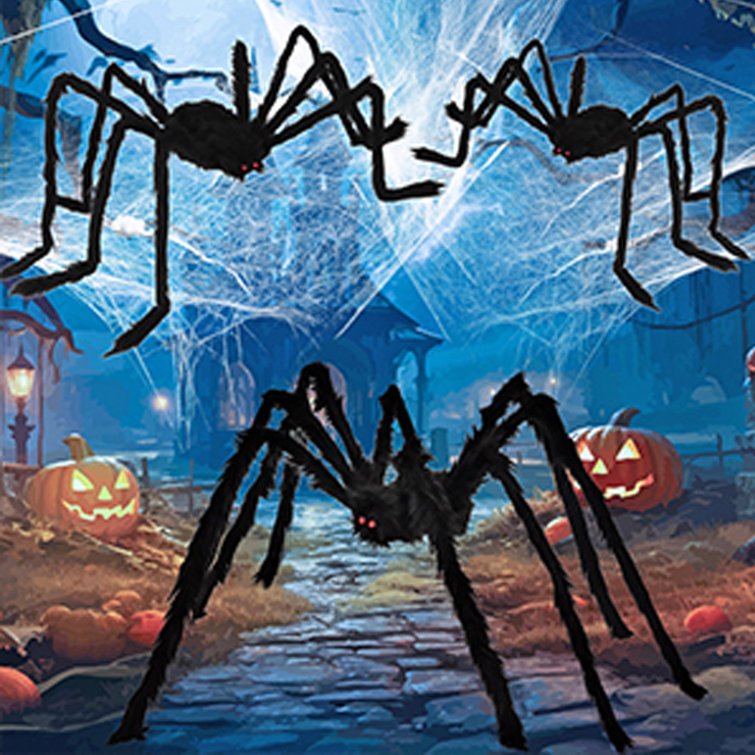 Large spider web halloween decoration deals